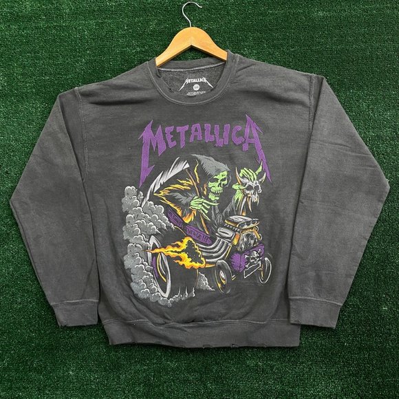 Urban Outfitters Sweaters - Metallica Hot Rod Vintage Style Crewneck Sweater size Small